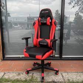 Ghế Gaming chân xoay 004 màu ĐỎ ĐEN