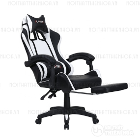 Ghế Gaming chân xoay 004 màu TRẮNG