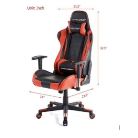 Ghế Gaming 099 chân xoay (Không Massa) Đỏ đen