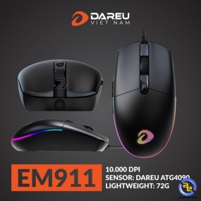 Chuột máy tính DAREU EM911 - Black