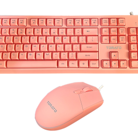 Combo Phím chuột giả cơ TOMATO S100 RGB PINK
