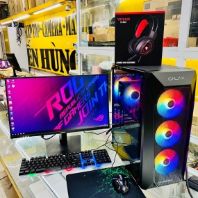 PC GAMING DRAGON BLACK 2024 (I5 12400F/ H610/ 16GB/ GTX1660 SUPER 6GB/ M.2 500GB/ MÀN HÌNH 180HZ)