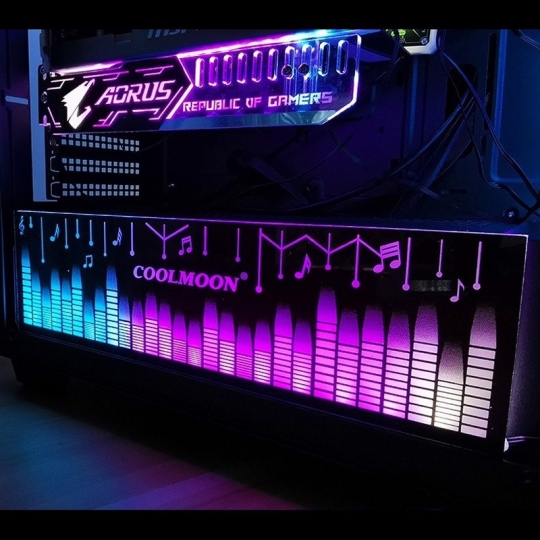 Thanh chắn nguồn Coolmoon LED RGB