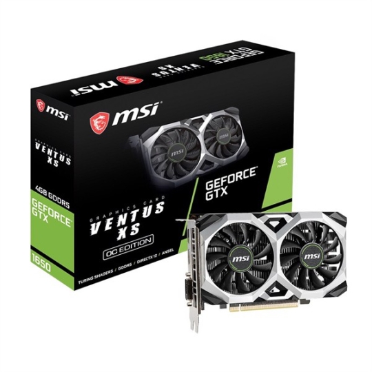 VGA card màn hình MSI GTX1650 ventus XS 4GB DDR5 2nd