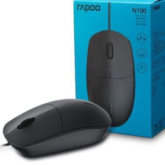 Chuột máy tính có dây RAPOO N100 BLACK